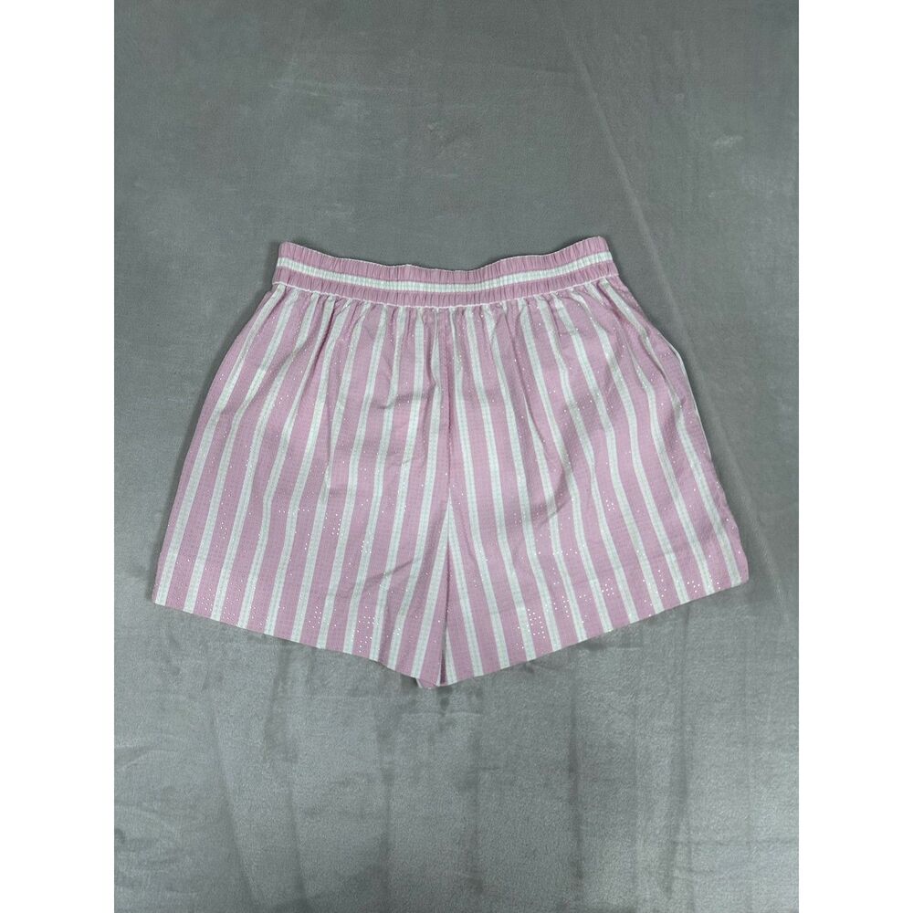 Alexander Wang Pink/ White Classic Boxer Shorts w Clear Bead in Size XS - Picture 6 of 7